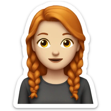 Ginger and brunette gurl sticker