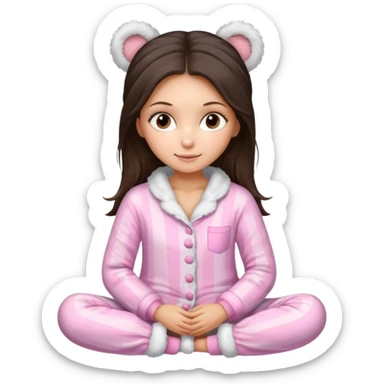 Nina Dobrev in cozy winter pyjamas sticker