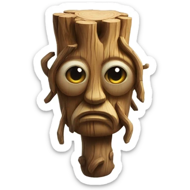 mystic wood totem sticker