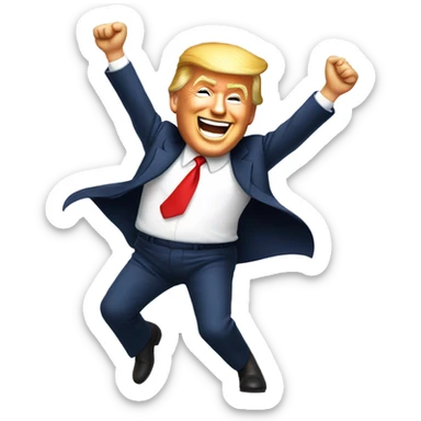 Donald trump dancing sticker