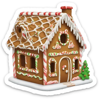 gingerbread house sticker