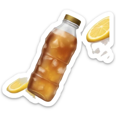 Iced tea bottle sticker
