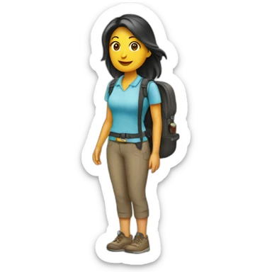 turista mujer sticker