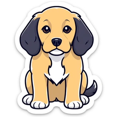 Cocker spaniel in Italy  sticker