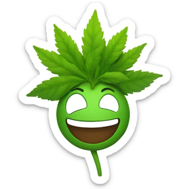 Happy weed  sticker
