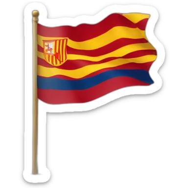 catalonia flag sticker