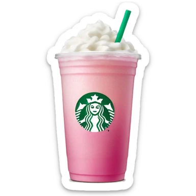 Starbucks pink coconut refresher  sticker