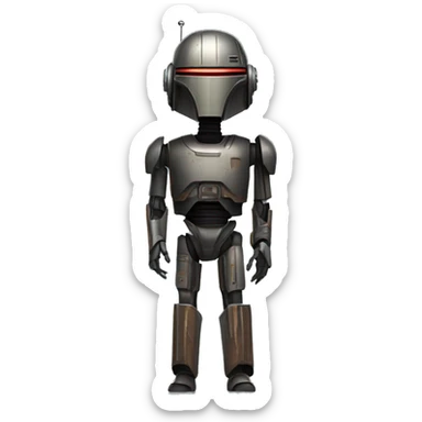 Bounty hunter droid. Show full body  sticker