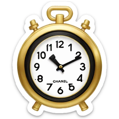 Chanel logo Clock sticker