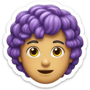 Multicolored heard sticker