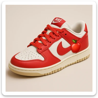 Сгенерируй мне кроссовки Nike стиле эпл емодзи sticker