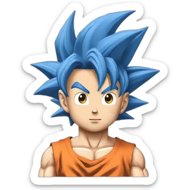 son goku blue sticker