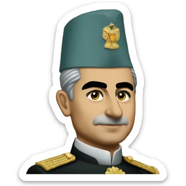 shah Mohammad Reza Pahlavi sticker