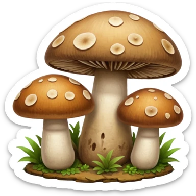 eastern medicine mushrooms sticker