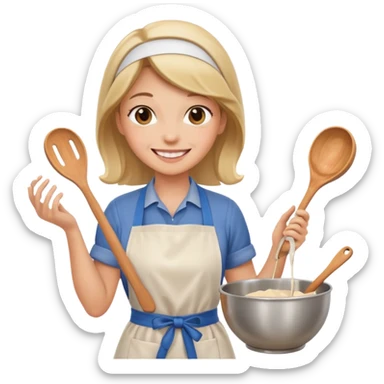 kitchen woman sticker
