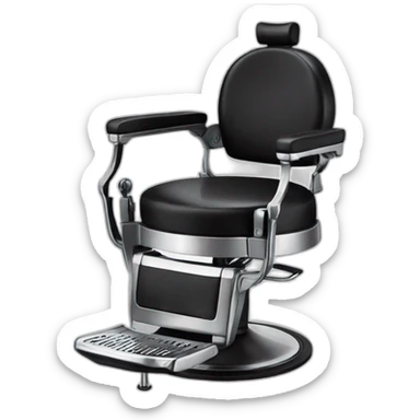 barber chair sticker
