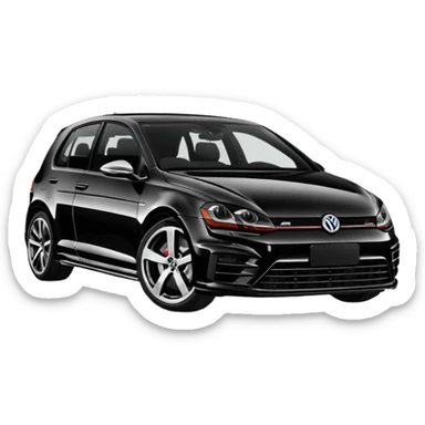 black golf r mk7 2016 sticker
