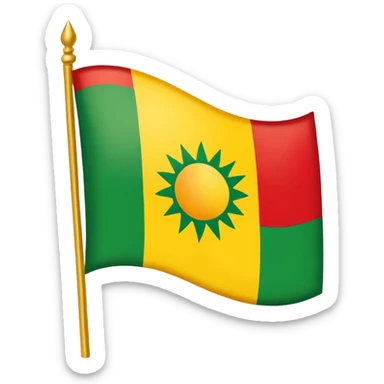 a kurdish flag sticker