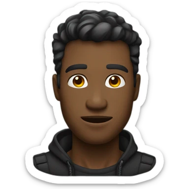 Homme noir bien habiller sticker