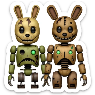 Freddy and springtrap sticker