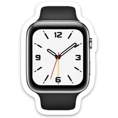 jolie montre blanche sticker