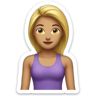 Mujer fitness  sticker