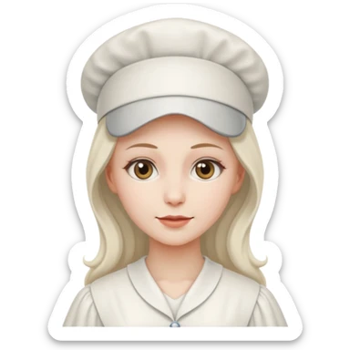 Victorian Nurse in a long dress sticker