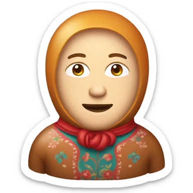 matryoshka man sticker