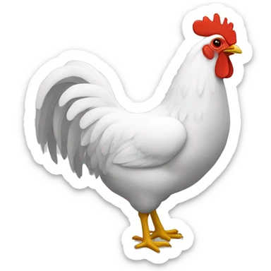 Un gallo con capa sticker