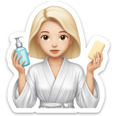clean girl routine  sticker