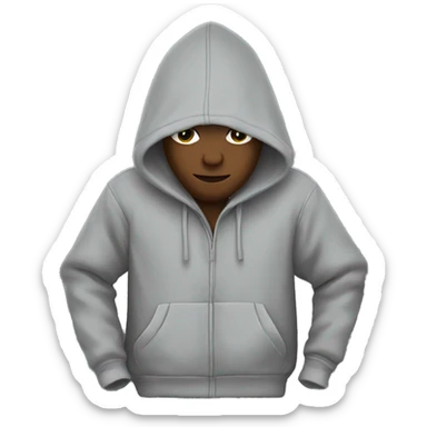 hoodie grey sticker