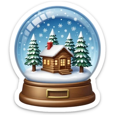 snow-globe sticker