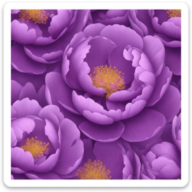 background composed of purple peonies sticker