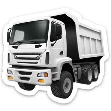 Rubber track marooka dump truck sticker