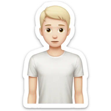 A skinny guy  sticker