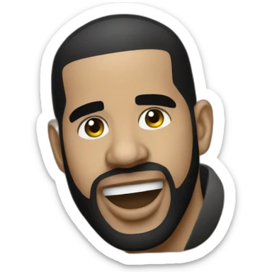 drake rapping into a mac sticker