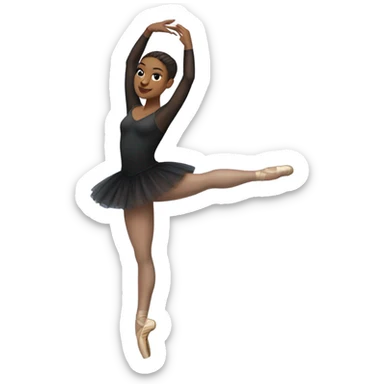 Ballet dancer in thigh highs sticker