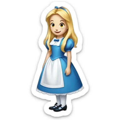 Alice in wonderland sticker