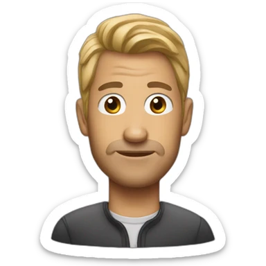 horse man podcaster sticker