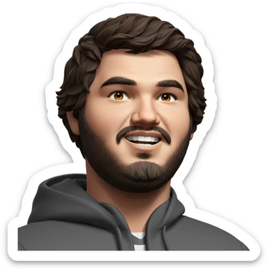 bearded boy meme enthusiasts sticker