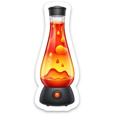 Lava lamp sticker