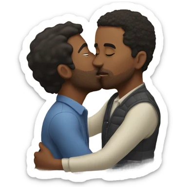 jonathan kissing larry sticker