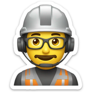 ingeniera con casco sticker