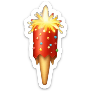 festive firecracker sticker