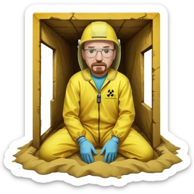 breaking bad walter white crawlspace moment sticker