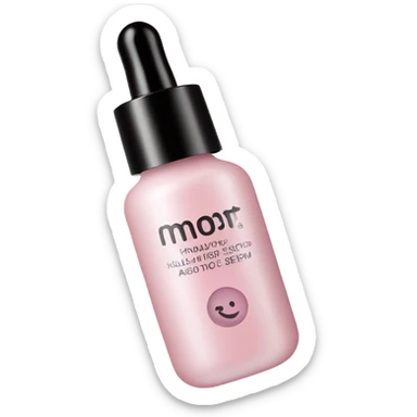 soft pink hyaluronic acid serum no logo sticker