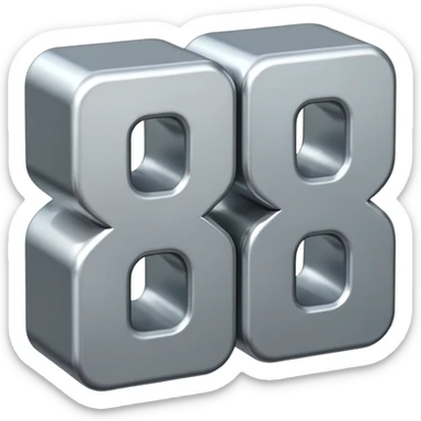 two letters beside eachother the first one says N and the second says O sticker