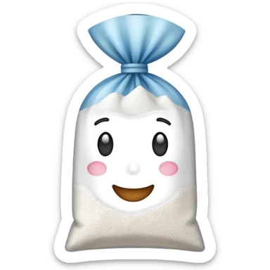 bag of sugar no face sticker