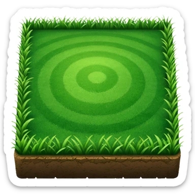  short grass of a soccer field sticker