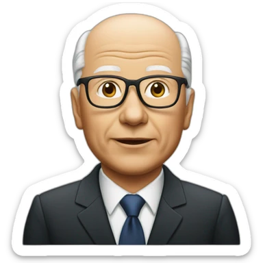 Klaus Schwab as an Apple genius bar sticker